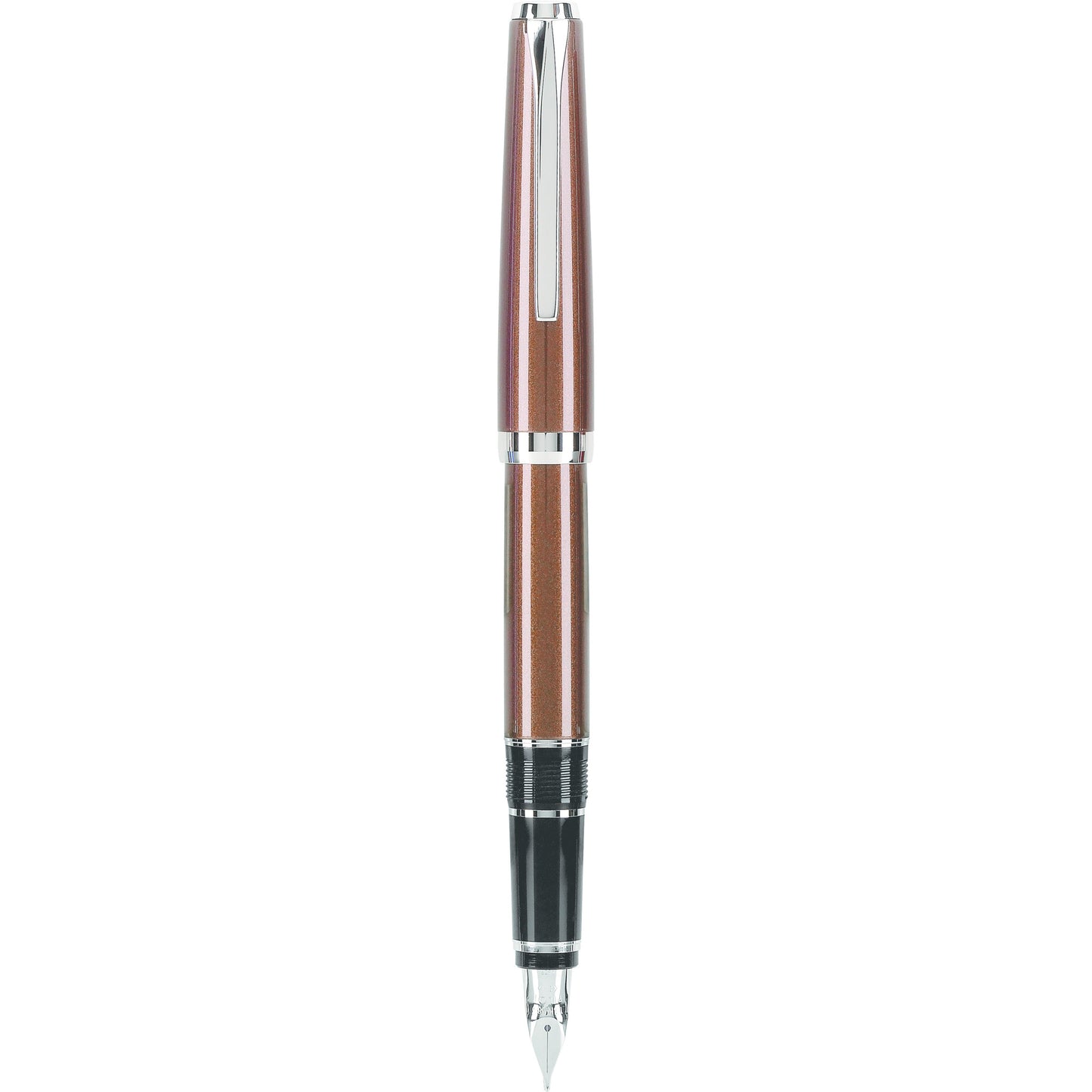 Pilot Metal Falcon Fountain Pen - Brown