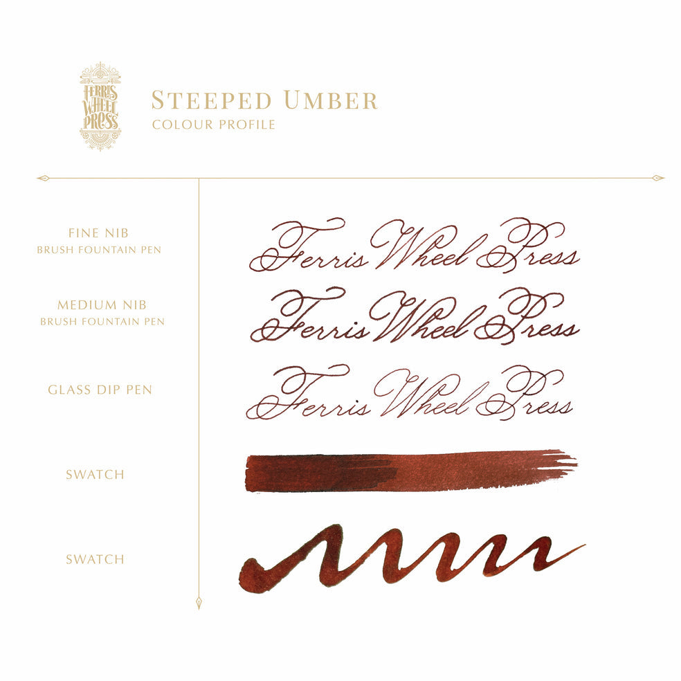 Ferris Wheel Press Steeped Umber (38ml) Bottled Ink