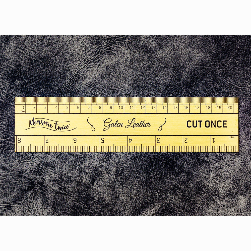Brass Vintage Inspired Ruler - Imperial and Metric Measurements - Galen ...