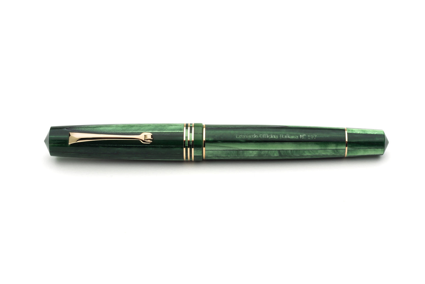 Leonardo Momento Zero Fountain Pen - Alga with Gold Trim