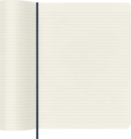 Moleskine Classic X-Large Softcover Ruled Notebook - Sapphire