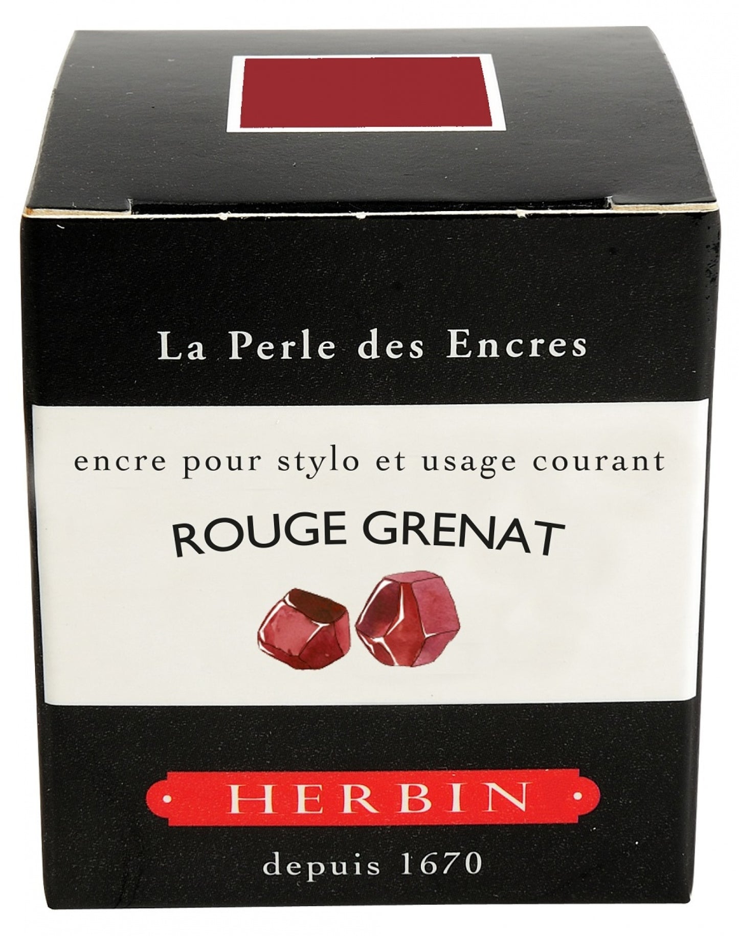 J. Herbin Rouge Grenat 30ml Bottled Ink