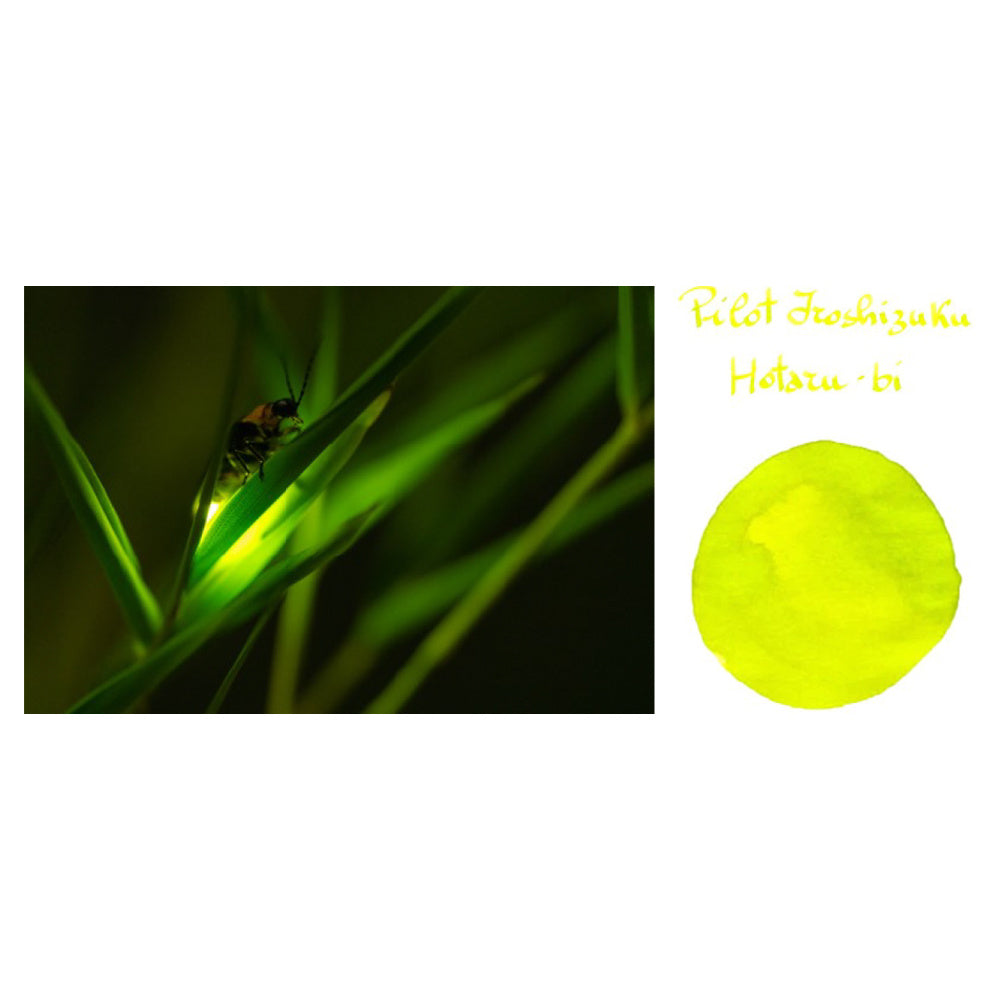 Pilot Iroshizuku Bottled Ink - Hotaru-bi Light of Fireflies (50ml)