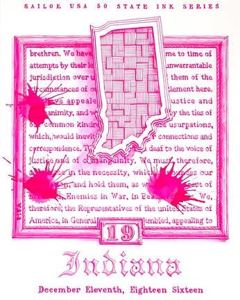 Sailor USA 50 States - Indiana (20ml) Bottled Ink