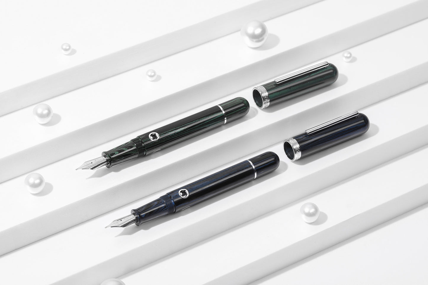 Nahvalur Nautilus Fountain Pen - Chelonia Green