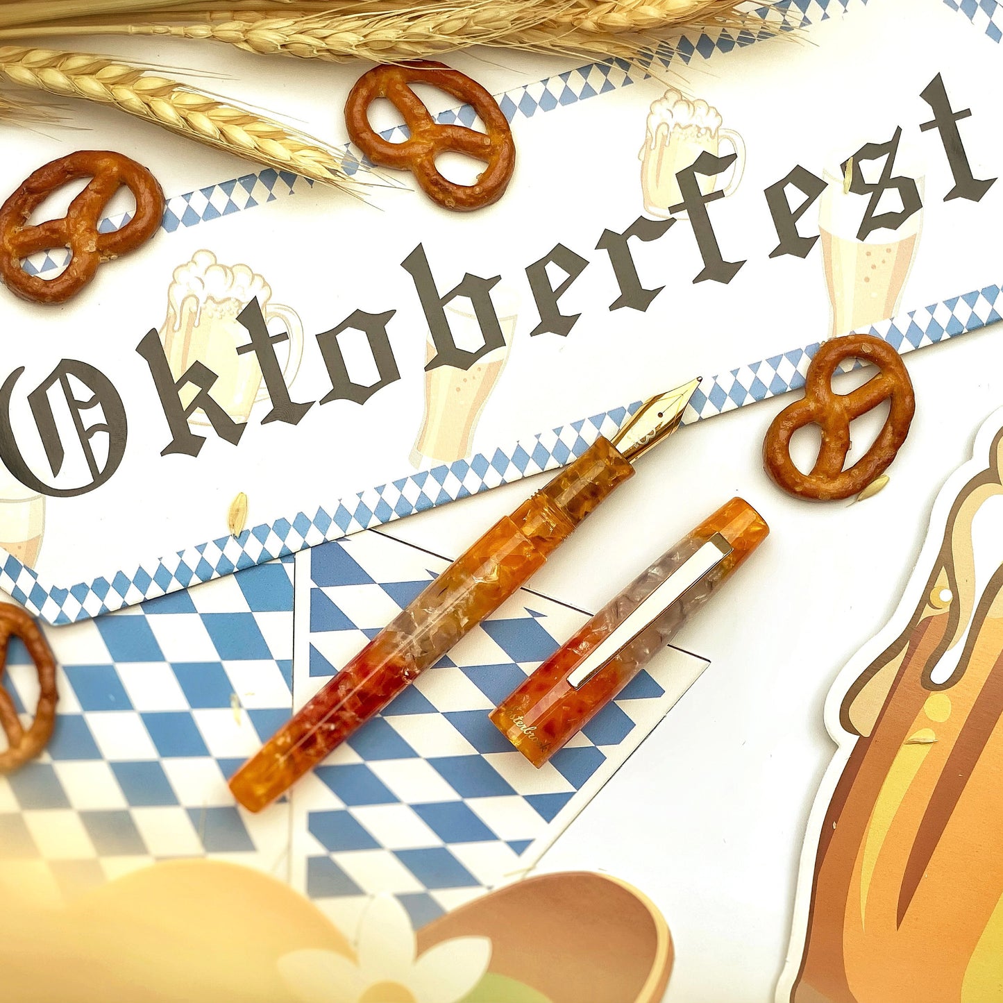 Esterbrook Camden Fountain Pen - Oktoberfest with Gold Trim (Limited Edition)