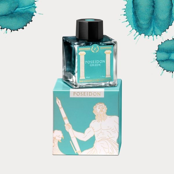 Laban Poseidon Green Bottled Ink - 50ml