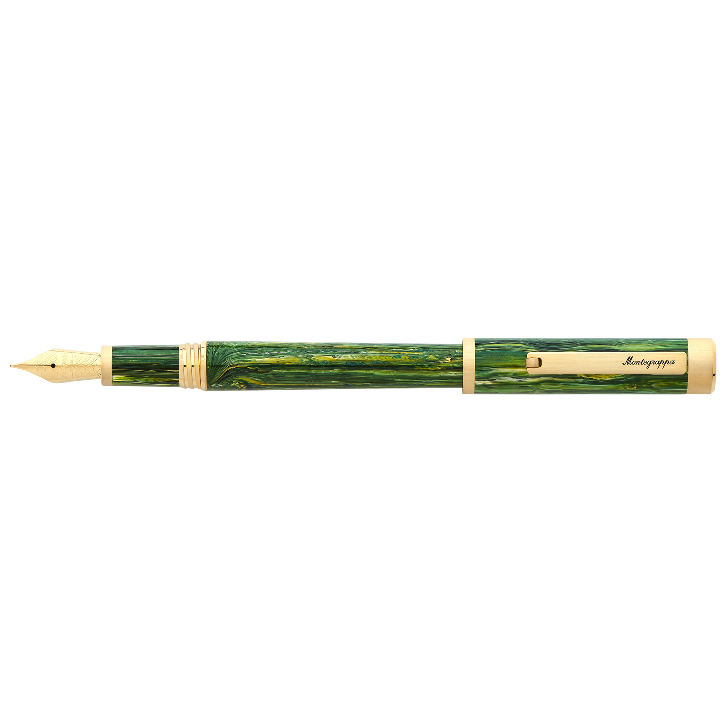Montegrappa US Exclusive Zero Fountain Pen - Samba with Yellow Gold Trim