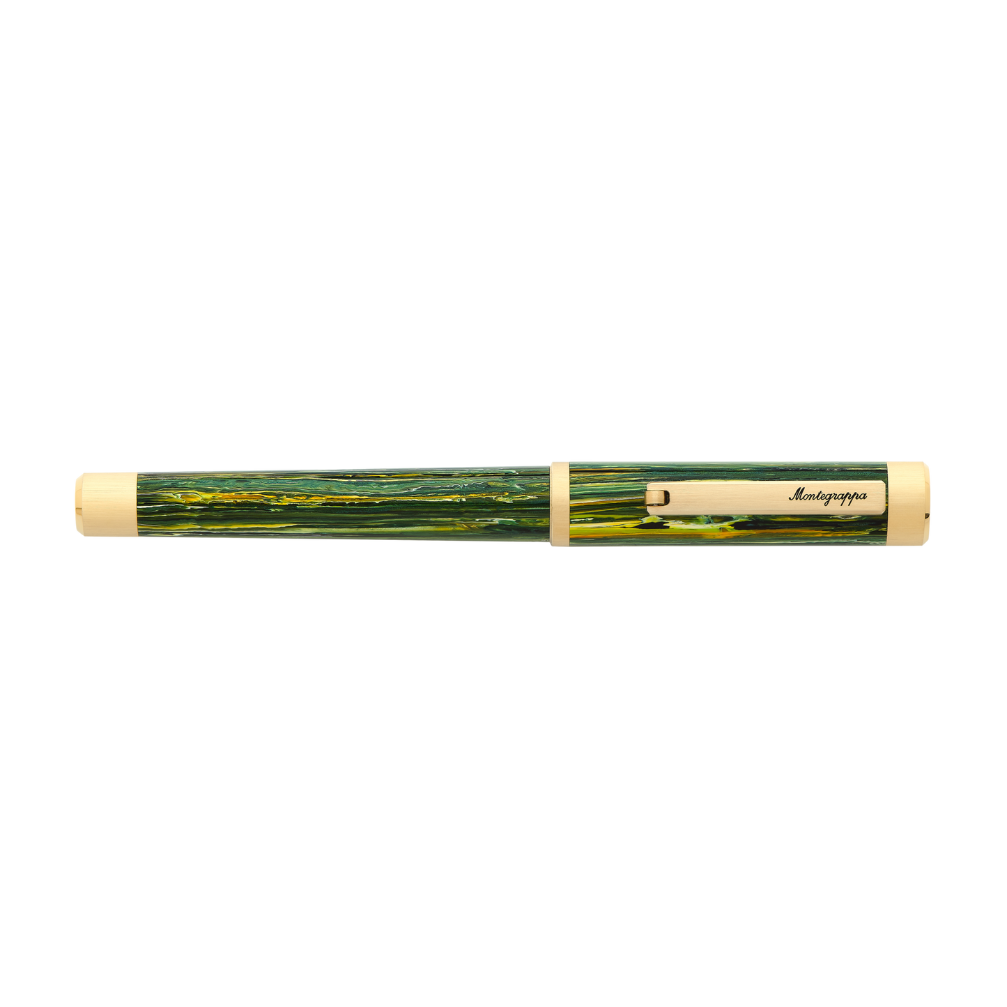 Montegrappa US Exclusive Zero Fountain Pen - Samba with Yellow Gold Trim