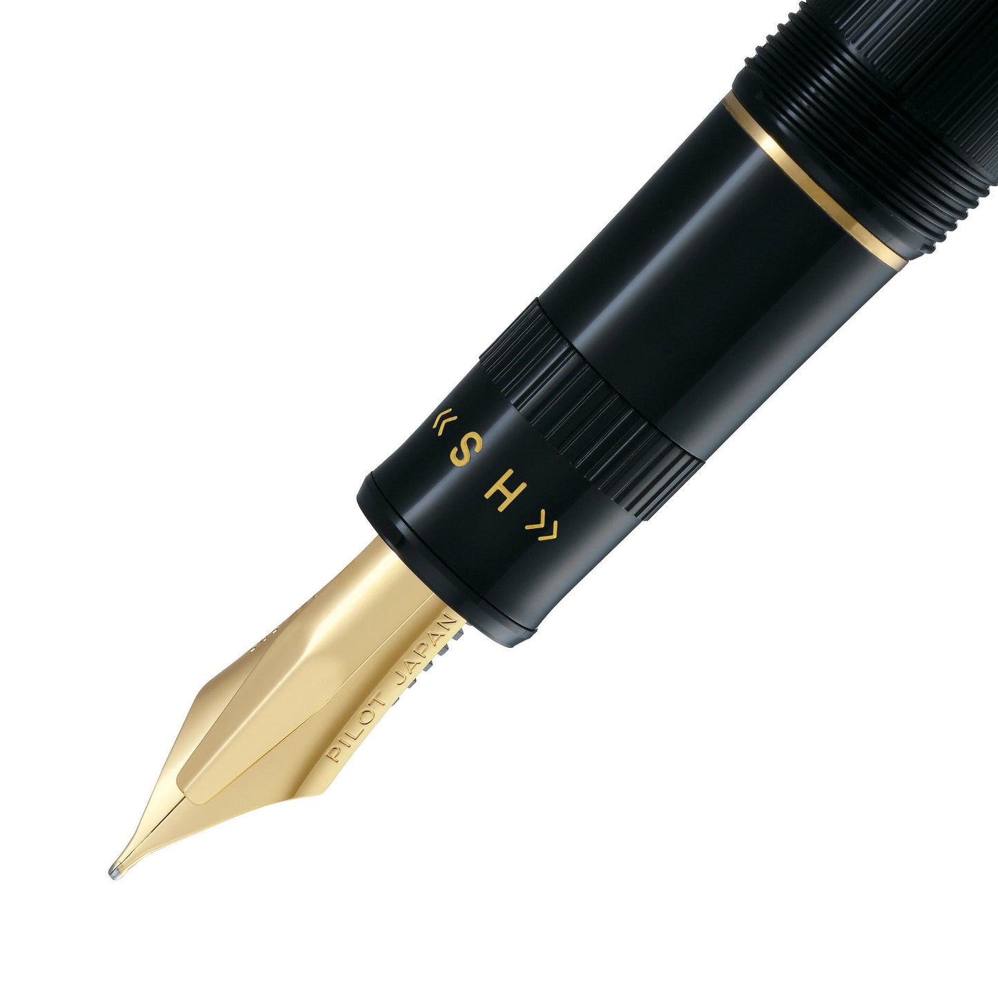 Pilot Justus 95 Fountain Pen - Black with Gold Trim