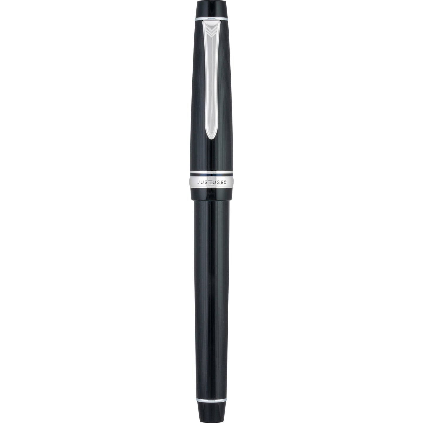 Pilot Justus 95 Fountain Pen - Black with Rhodium Trim