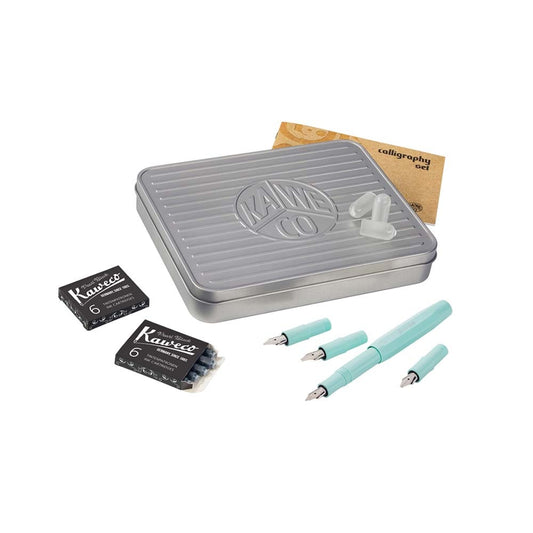 Kaweco Sport Calligraphy Set with Tin Box - Mint