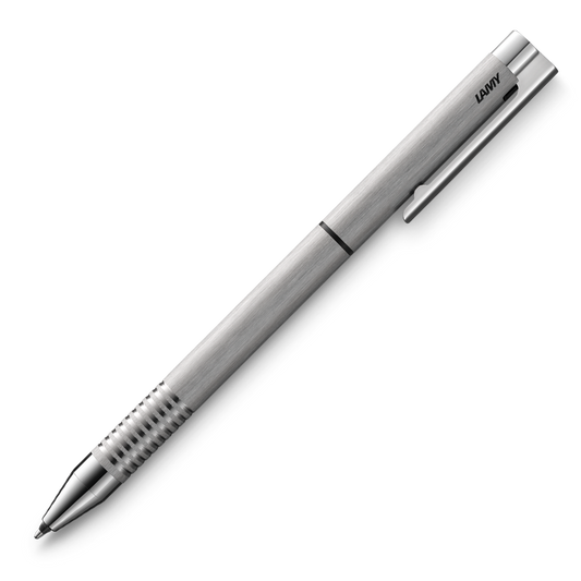LAMY logo Twin Pen - Brushed Stainless Steel