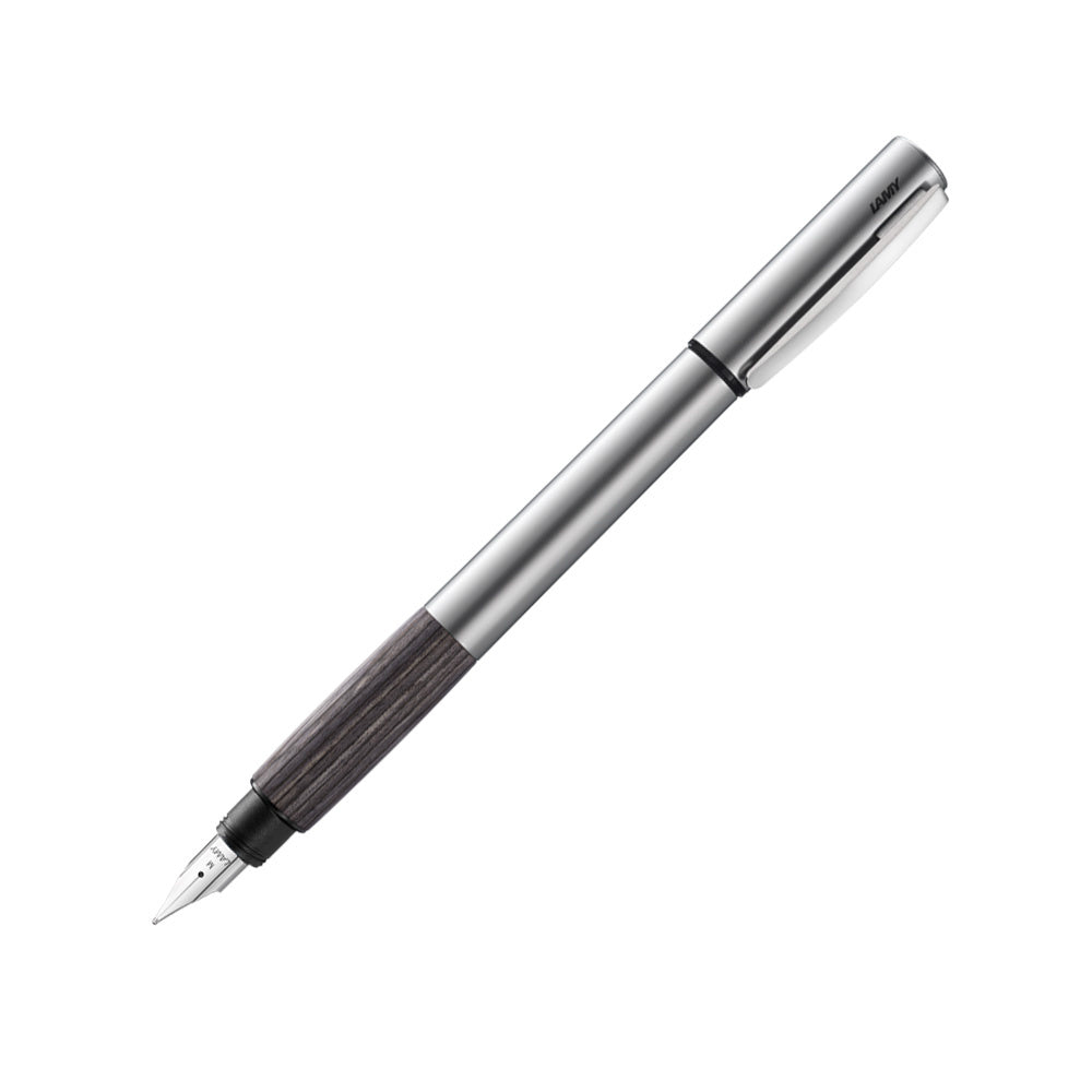 LAMY accent Fountain Pen - Aluminum and Grey Wood