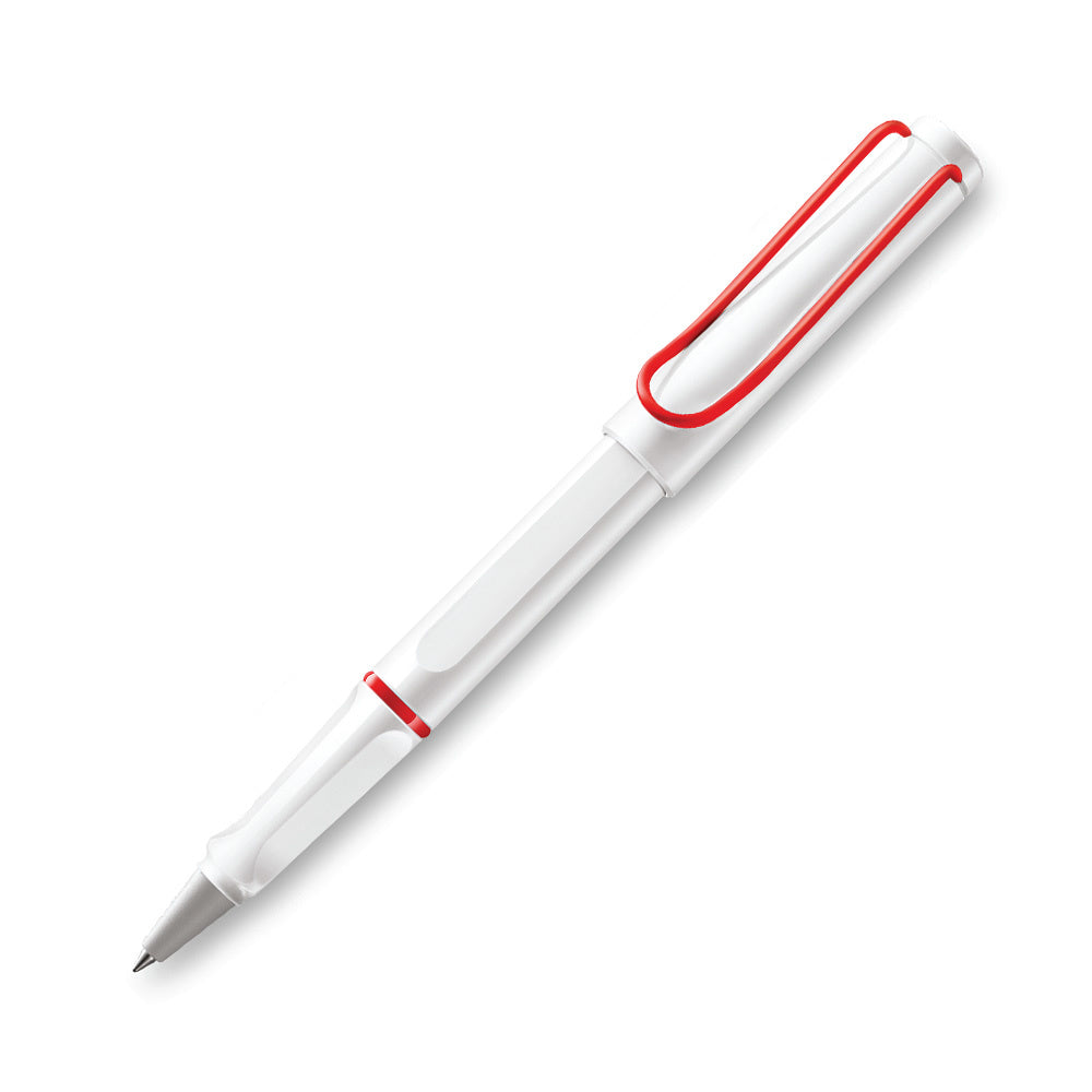 LAMY safari Rollerball - White with Red Clip (Breast Cancer AwarenessSpecial Edition)