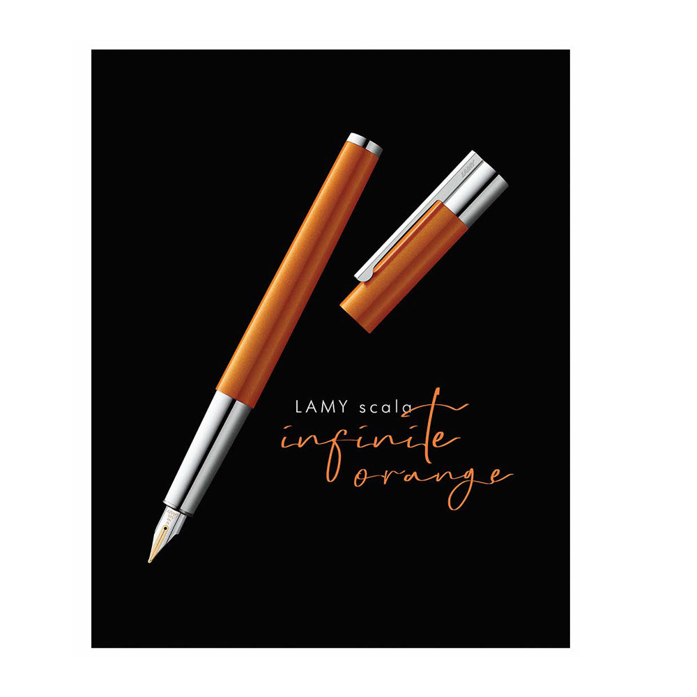 Lamy Limited Edition Scala Infinite Orange Fountain Pen Fine Point