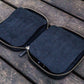 Galen Leather 10 Slot Zippered Pen Case - Black