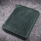 Galen Leather 20 Slot Zippered Pen Case - Crazy Horse Forest Green