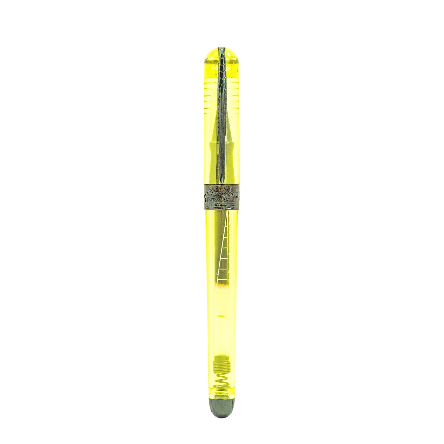 Pineider Avatar UR Demo with Black Trim Fountain Pen - Lemon