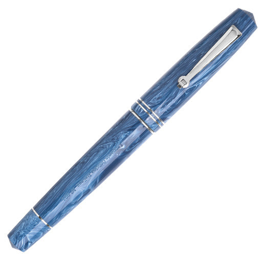 Leonardo Momento Zero Fountain Pen - Positano Blue Silver Trim