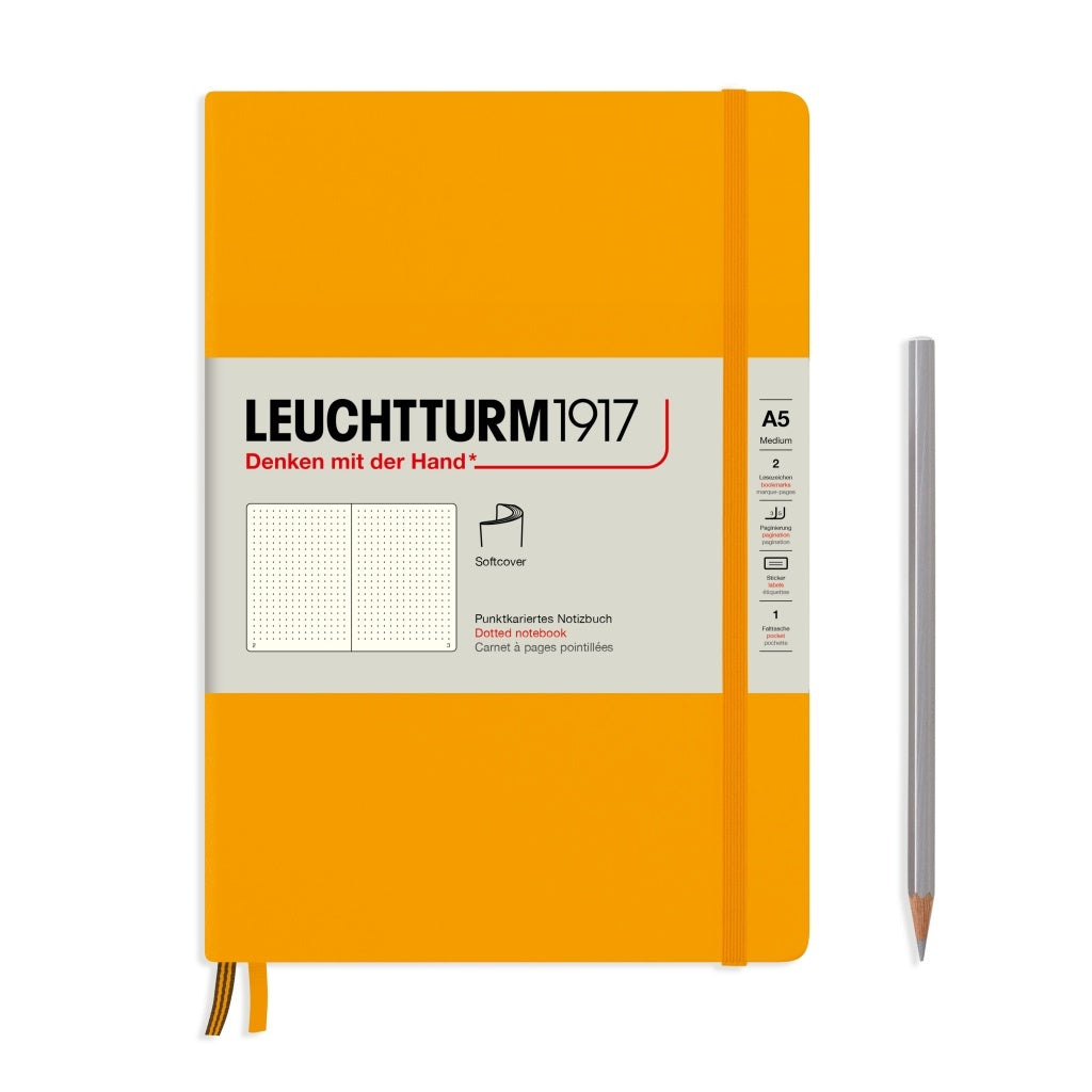 Leuchtturm1917 A5 Medium Softcover Dotted Notebook - Rising Sun