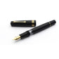Leonardo Momento Zero Magico Fountain Pen - Black Matte with Gold Trim