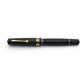 Leonardo Momento Zero Magico Fountain Pen - Black Matte with Gold Trim