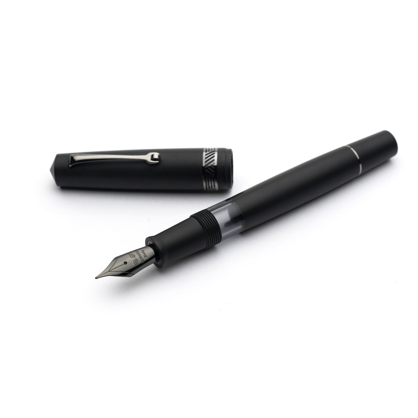 Leonardo Momento Magico Fountain Pen - Black Matte with Ruthenium Trim