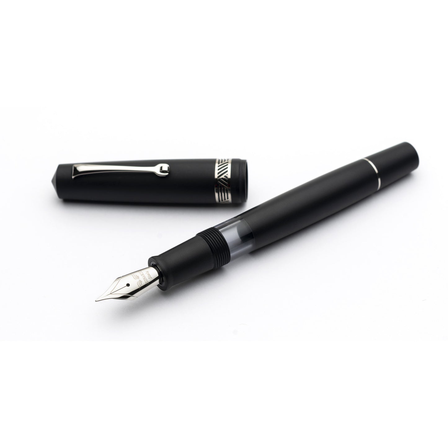 Leonardo Momento Magico Fountain Pen - Black Matte with Silver Trim