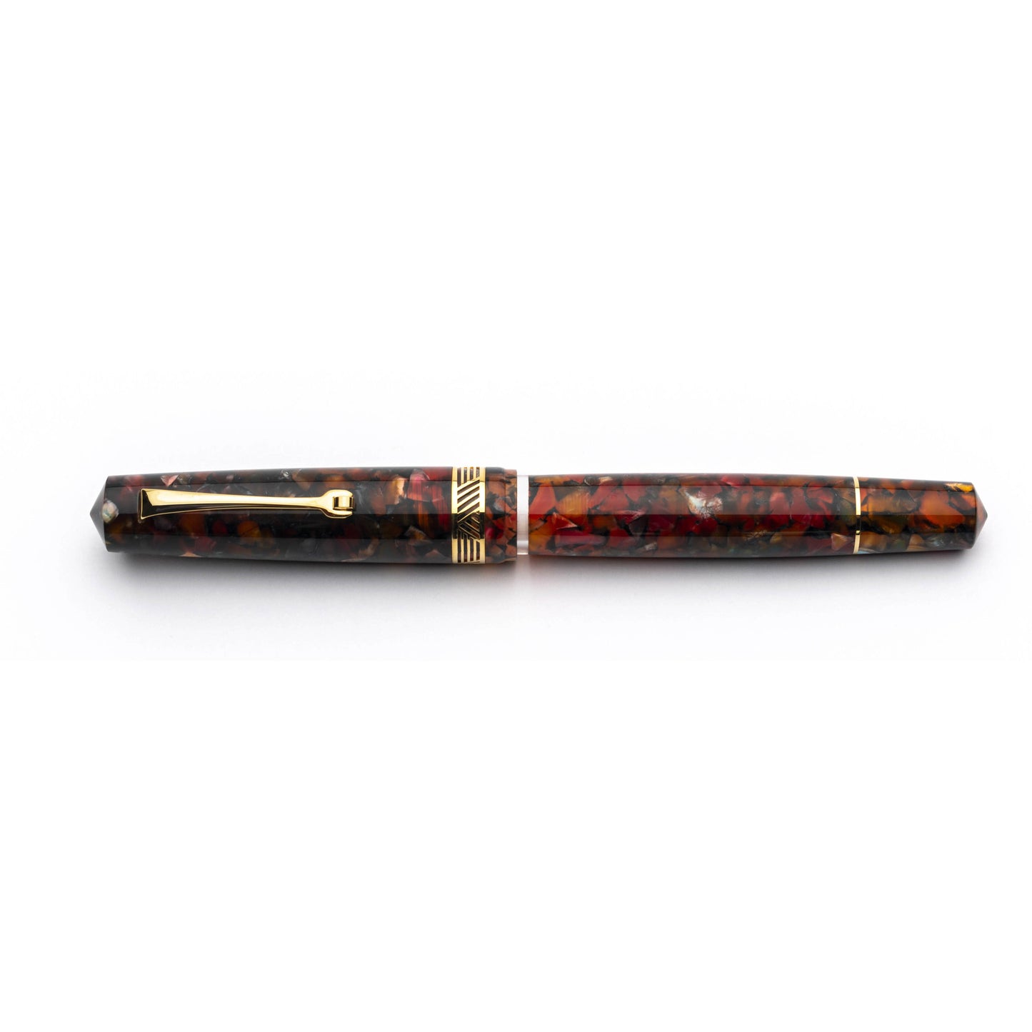 Leonardo Momento Magico Fountain Pen - Millefiori with Gold Trim