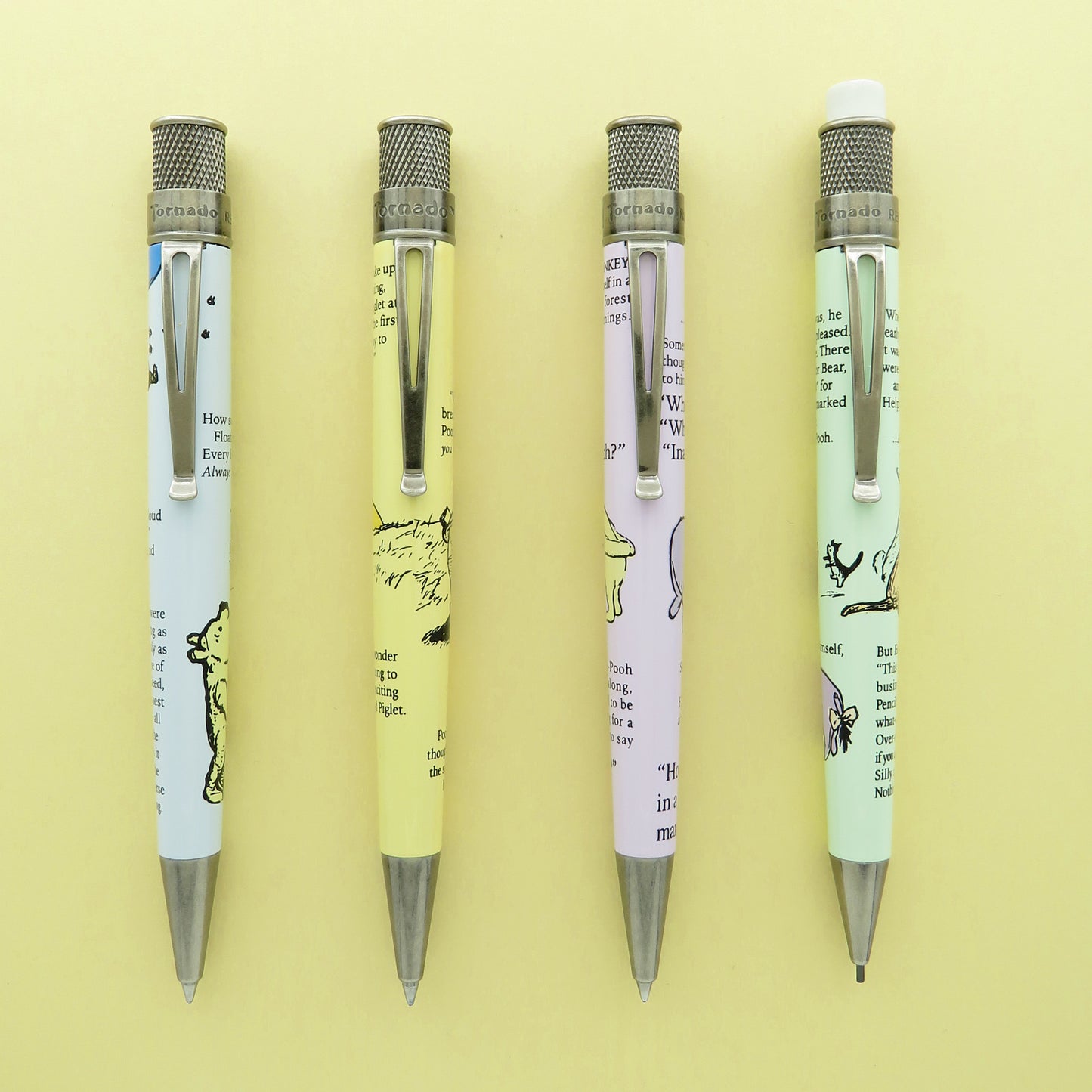 Retro 51 Collection Tornado Gift Set - A.A. Milne Winnie-the-Pooh Collection (3 Rollerballs and Pencil 1.15mm) - Retired