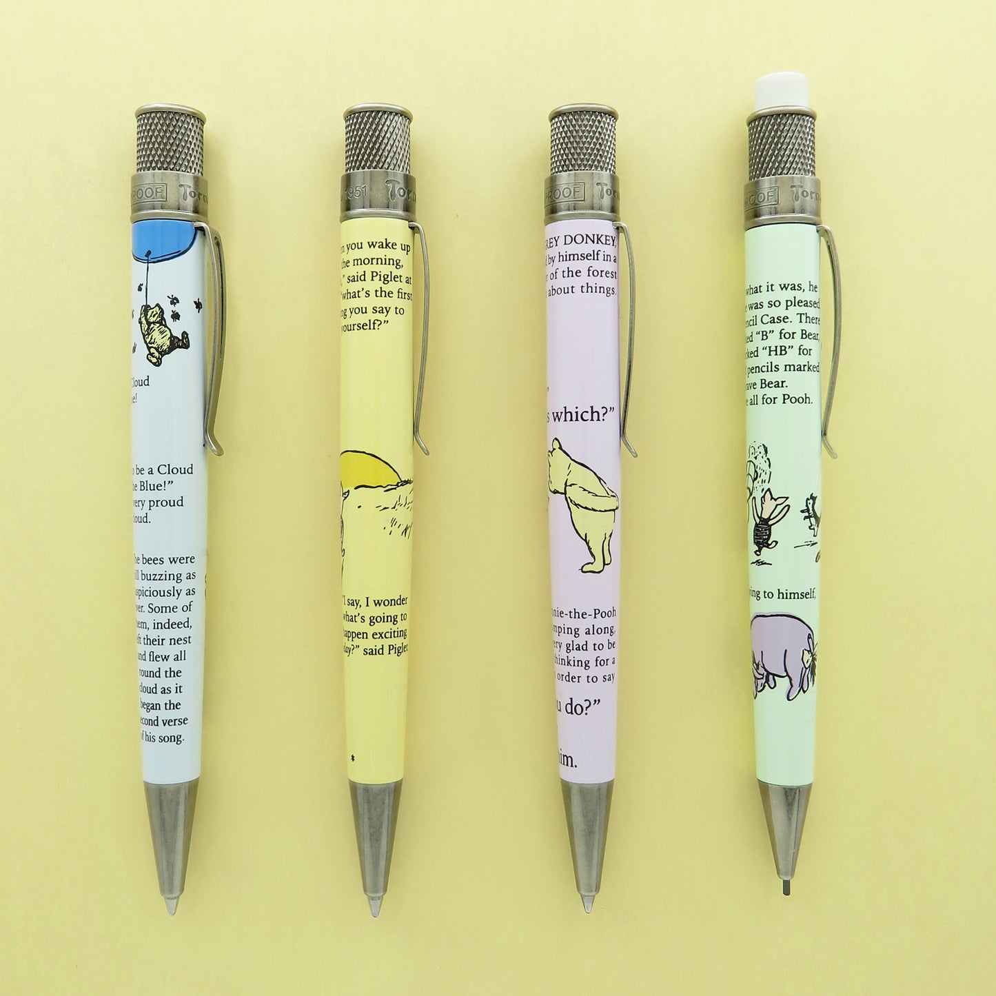 Retro 51 Collection Tornado Gift Set - A.A. Milne Winnie-the-Pooh Collection (3 Rollerballs and Pencil 1.15mm) - Retired