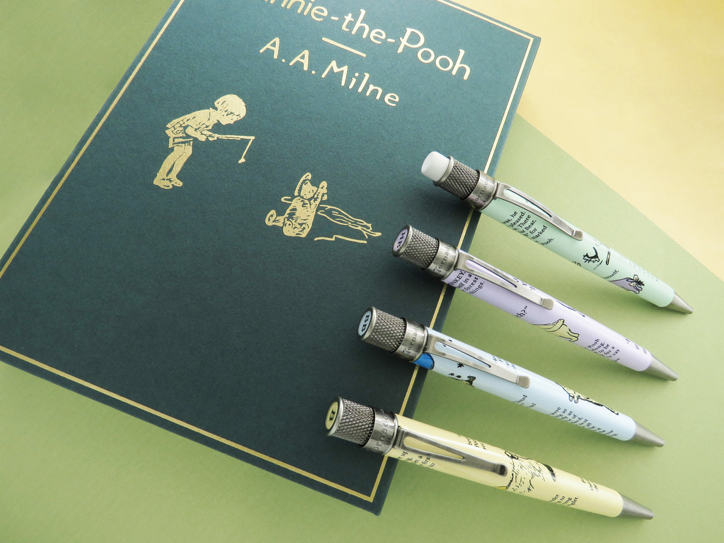 Retro 51 Collection Tornado Gift Set - A.A. Milne Winnie-the-Pooh Collection (3 Rollerballs and Pencil 1.15mm) - Retired