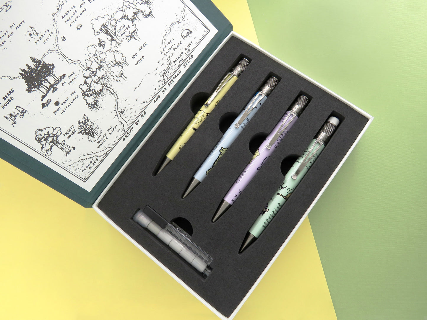 Retro 51 Collection Tornado Gift Set - A.A. Milne Winnie-the-Pooh Collection (3 Rollerballs and Pencil 1.15mm) - Retired