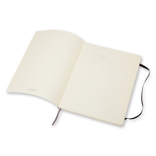 Moleskine Classic Colored Softcover X-Large Squared Notebook - Black