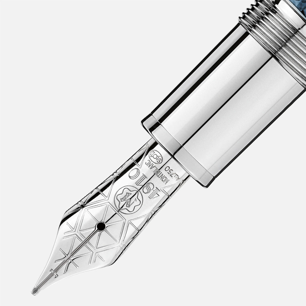 Montblanc Blue Hour Fountain Pen (Meisterstück Solitaire LeGrand