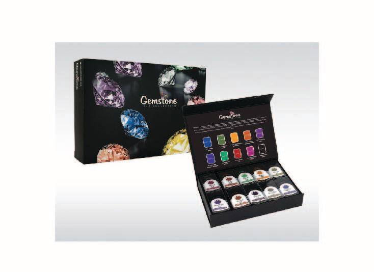 Monteverde Gemstone Collection Bottled Ink (10pc Set)