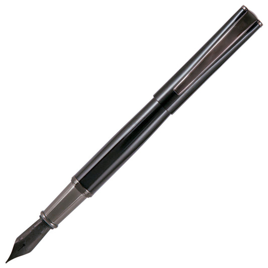 Monteverde Impressa Fountain Pen - Black with Gun Metal Trim