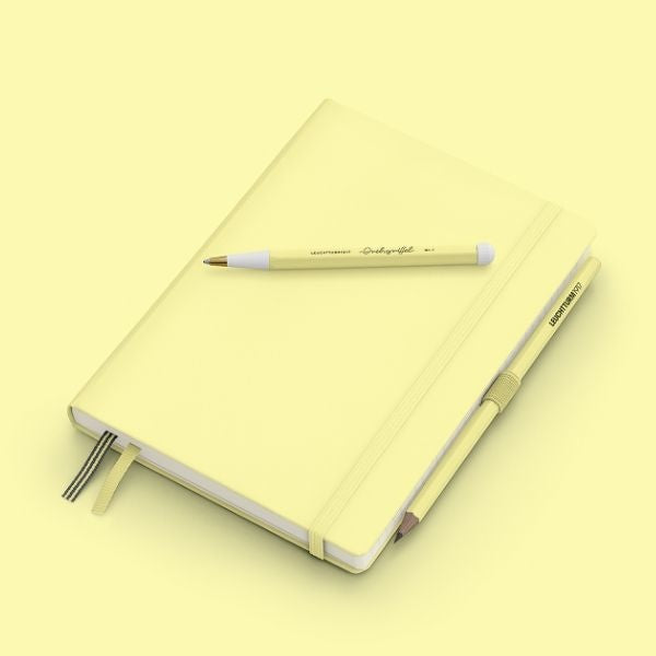 Leuchtturm1917 A5 Medium Hardcover Dotted Notebook - Vanilla