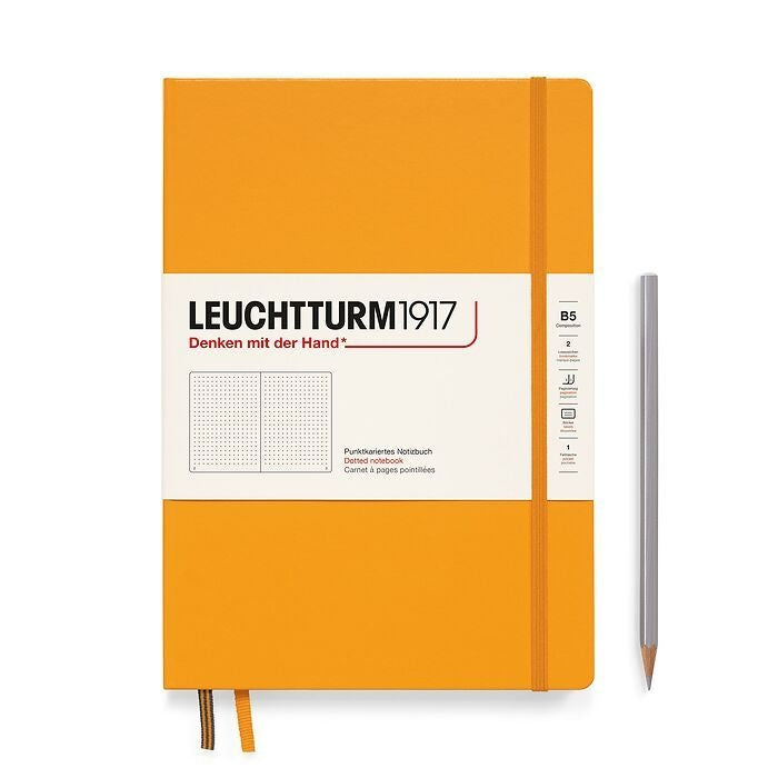Leuchtturm1917 Composition B5 Hardcover Dotted Notebook - Rising Sun