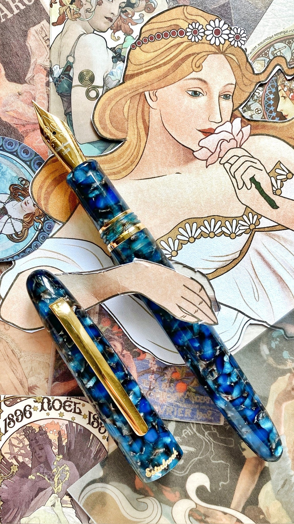 Esterbrook Estie Fountain Pen - Nouveau Bleu with Gold Trim