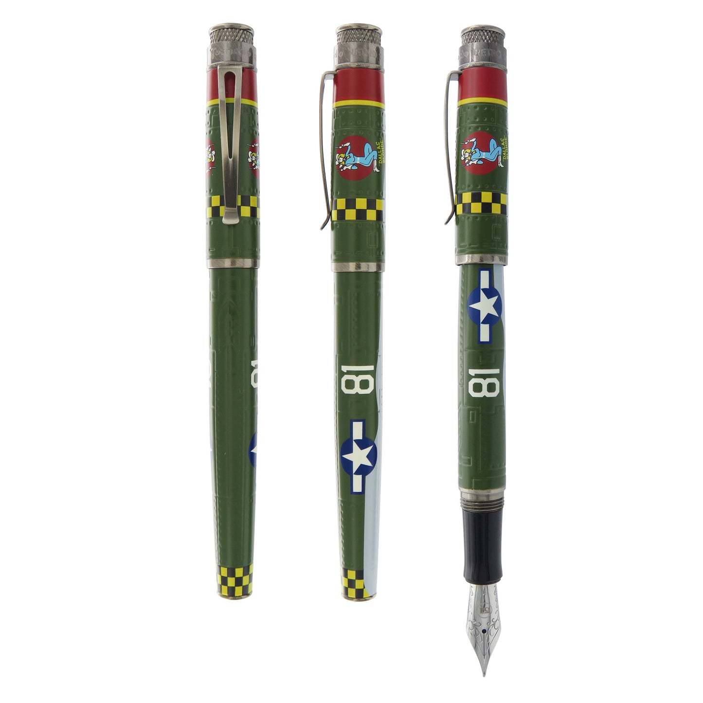 Retro 51 Tornado Fountain Pen - P-47 Thunderbolt (Vintage Metalsmith)