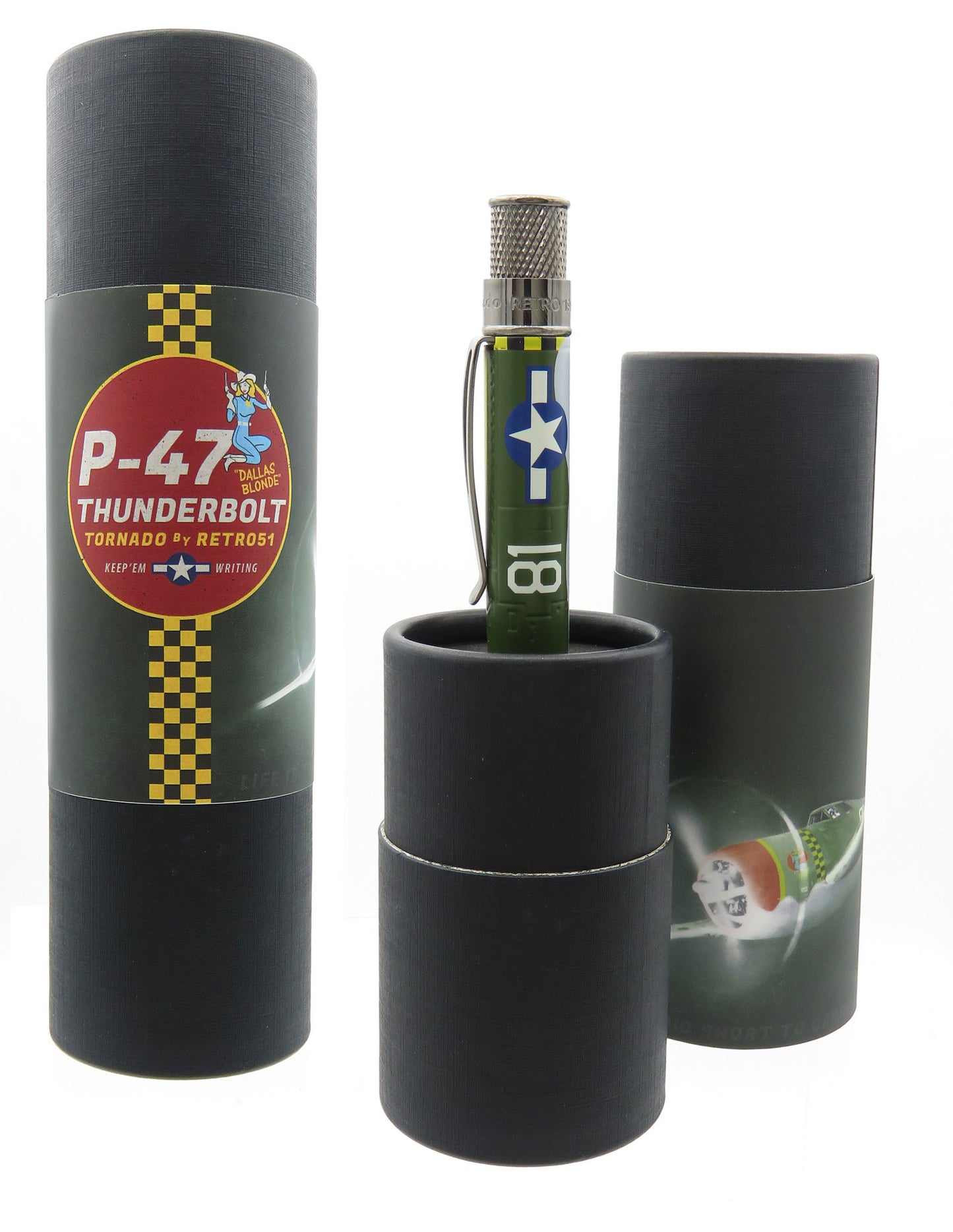 Retro 51 Tornado Rollerball - P-47 Thunderbolt (Vintage Metalsmith)