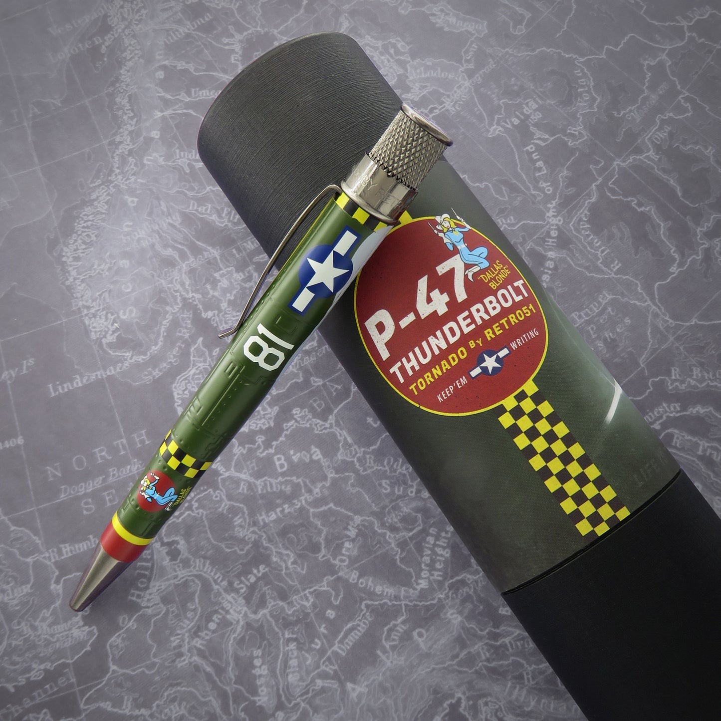 Retro 51 Tornado Rollerball - P-47 Thunderbolt (Vintage Metalsmith)