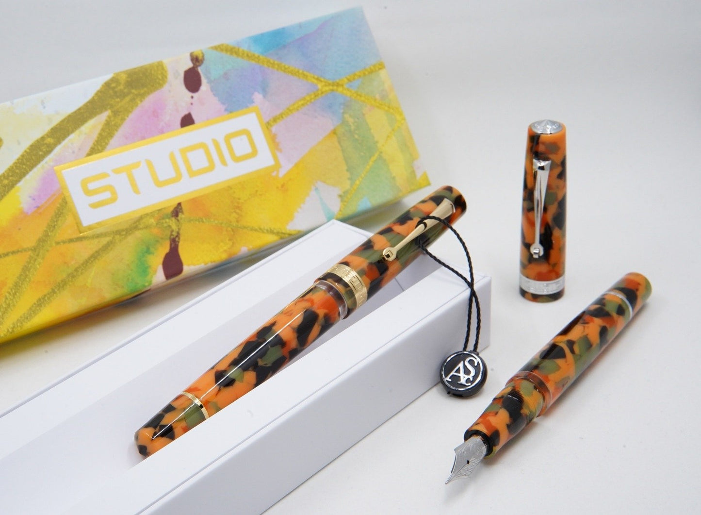 ASC Studio Arlecchino with Rhodium Trim Fountain Pen