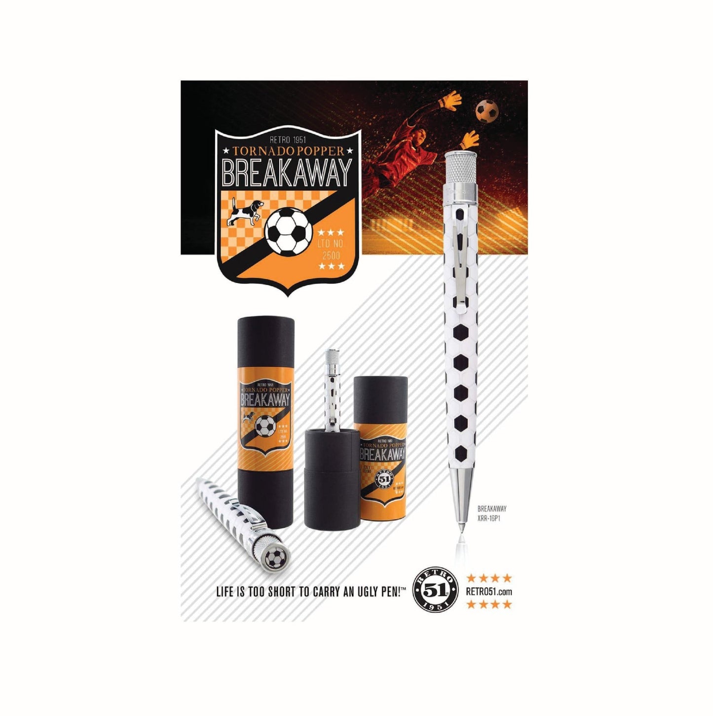 Retro 51 Collection Tornado Popper Rollerball - Breakaway - Sealed