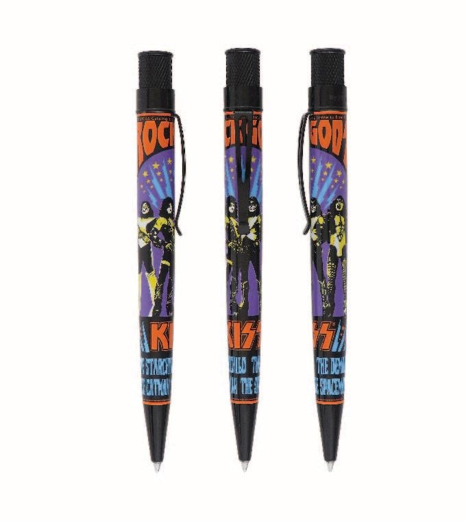 Retro 51 Collection Tornado Rollerball Kiss Rock Poster