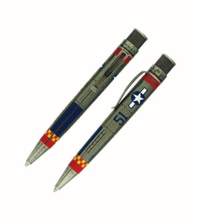 Retro 51 Tornado Rollerball - P-51 Mustang (Vintage Metalsmith)
