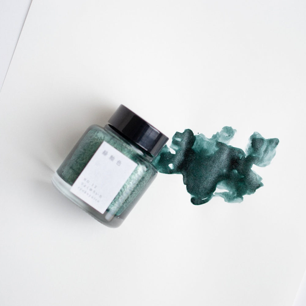 Kyoto TAG Kyo-No-Oto No. 12 Ryokuyuiro Shimmering (40ml) Bottled Ink (Shimmering)