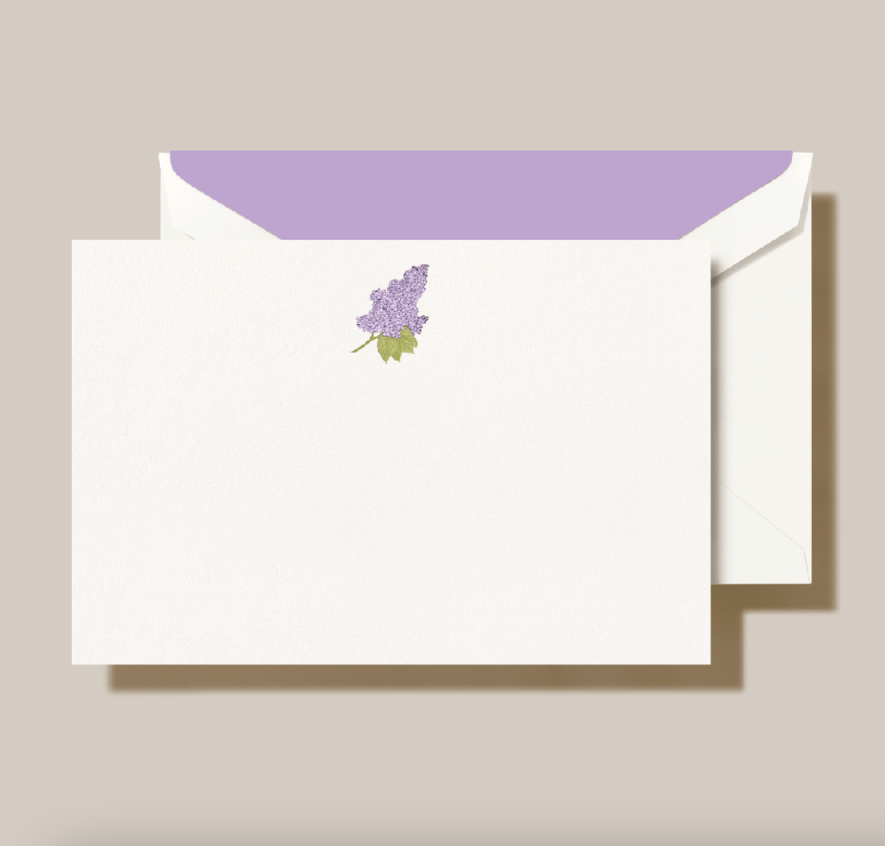 Crane Lilac Card (10 ea)